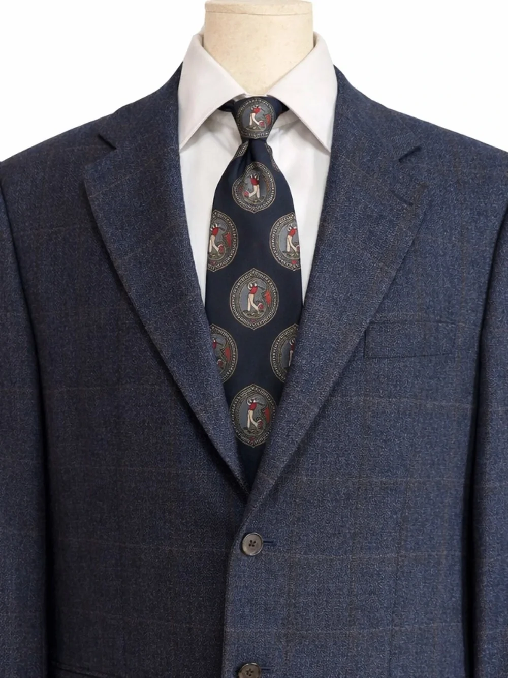 Bruno Piattelli windowpane wool Sportcoat. 43L